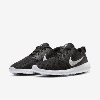 Nike Roshe G - Férfi Golf Cipő - Fekete/Fehér/Metal Fehér